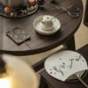 4 Chinese Style Vintage Walnut Wood Table