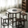 4 Vintage Tea Space Walnut Wood  Furniture