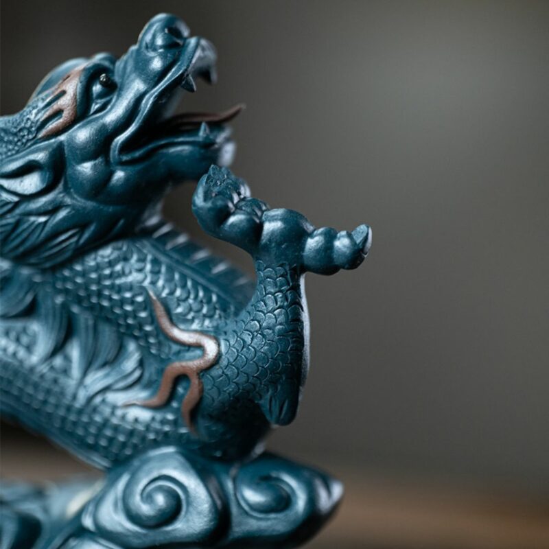 Handmade Zisha Yixing Clay Flying Chinese Dragon Tea Pet