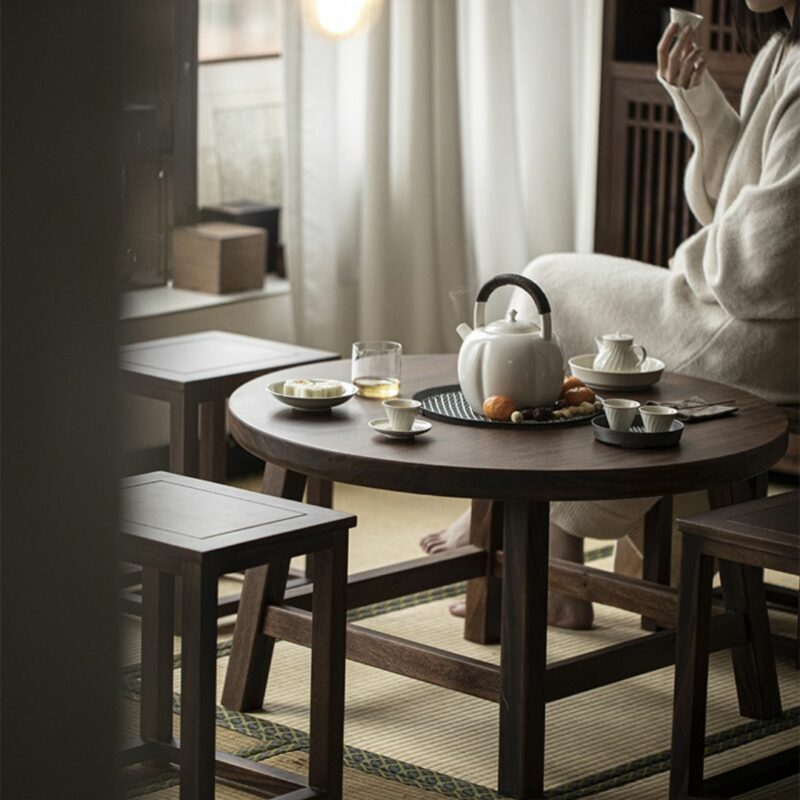 5 Chinese Style Vintage Walnut Wood Table