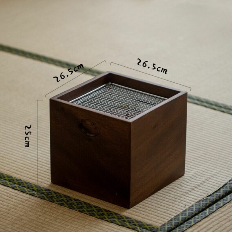 6 Vintage Walnut Wood  Tea Table