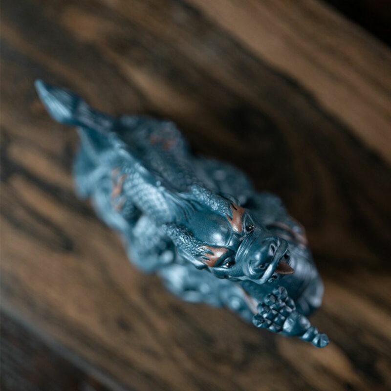 Handmade Zisha Yixing Clay Flying Chinese Dragon Tea Pet