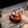 Calligraphy Carving Zhuni Man Sheng Li Yin Yixing Teapot