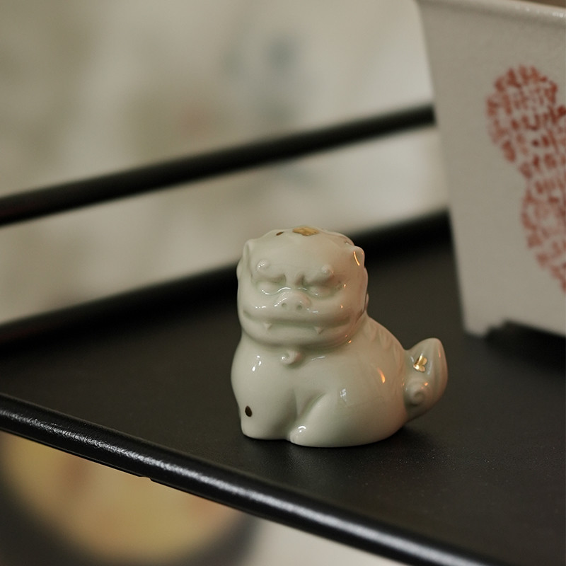 Creative White Porcelain Chinese Lion Tea Pet (8) Creative White Porcelain Chinese Lion Tea Pet