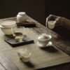 Elegant Jade White Porcelain 100ml Gaiwan