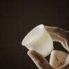 Elegant Jade White Porcelain 100ml Gaiwan