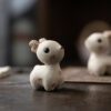 Handmade White Duanni Chital Tea Pet (2) Handmade White Duanni Chital Tea Pet
