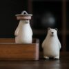 Handmade White Duanni Pollar Bear Tea Pet (1) Handmade White Duanni Pollar Bear Tea Pet