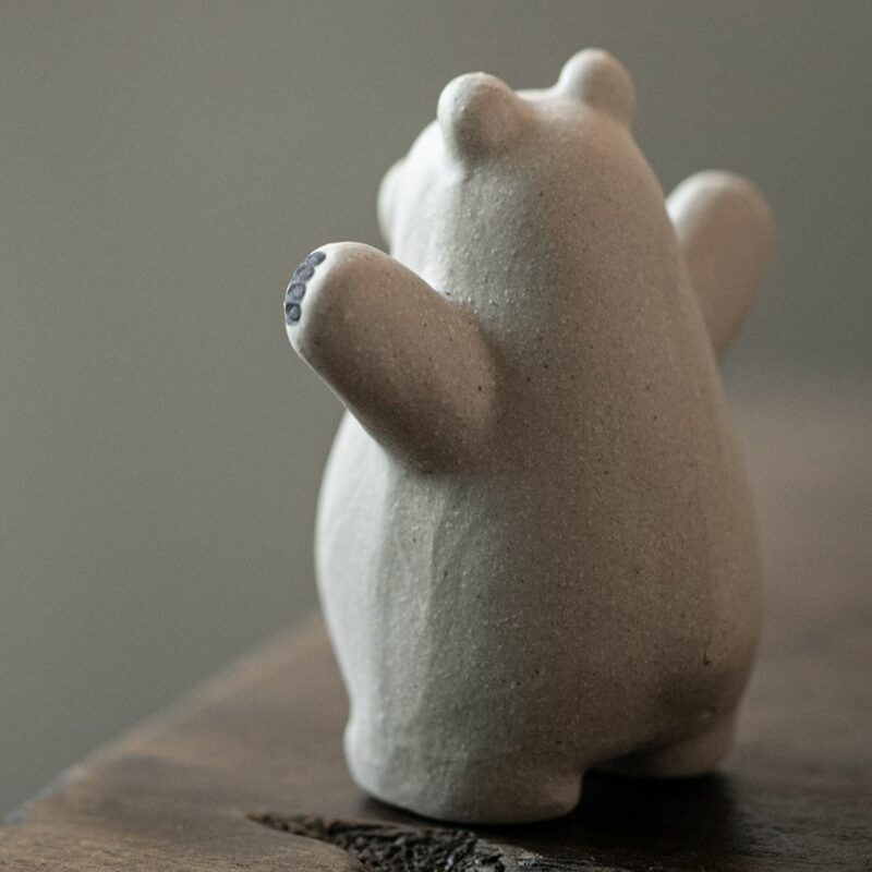 Handmade White Duanni Pollar Bear Tea Pet (12) Handmade White Duanni Pollar Bear Tea Pet
