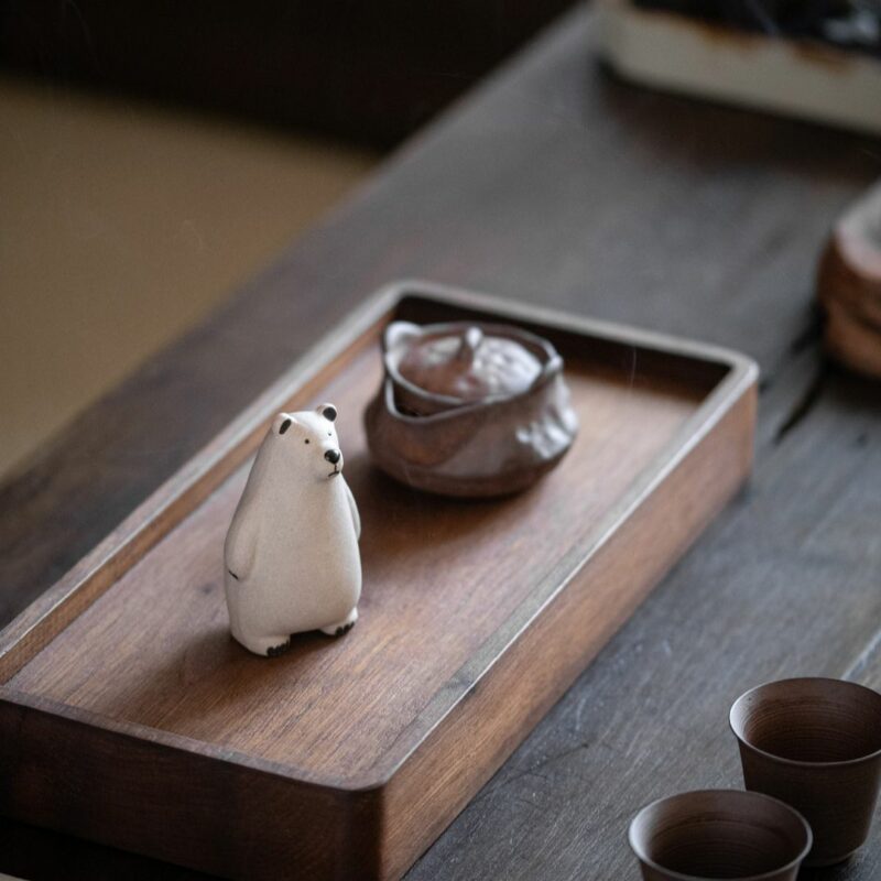 Handmade White Duanni Pollar Bear Tea Pet (4) Handmade White Duanni Pollar Bear Tea Pet