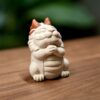 Handmade White Duanni Praying White Dragon Tea Pet