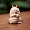Handmade White Duanni Praying White Dragon Tea Pet