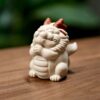Handmade White Duanni Praying White Dragon Tea Pet