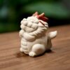 Handmade White Duanni Praying White Dragon Tea Pet