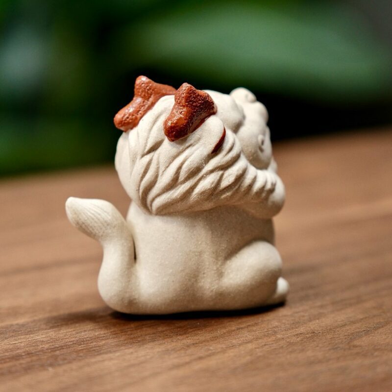 Handmade White Duanni Praying White Dragon Tea Pet