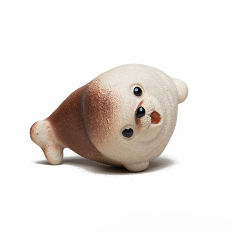 Handmade White Duanni Smiling Seal Tea Pet