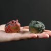 Handmade Zisha Yixing Clay Horned Frog Tea Pet (1) Handmade Zisha Yixing Clay Horned Frog Tea Pet