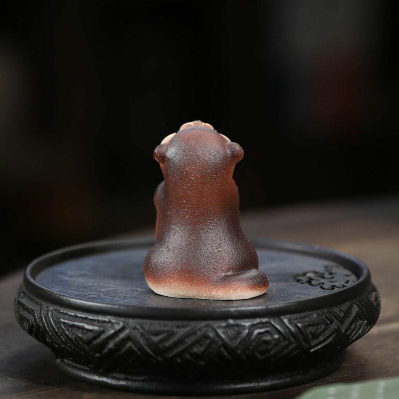 Handmade Zisha Yixing Clay Otter Tea Pet (8) Handmade Zisha Yixing Clay Otter Tea Pet