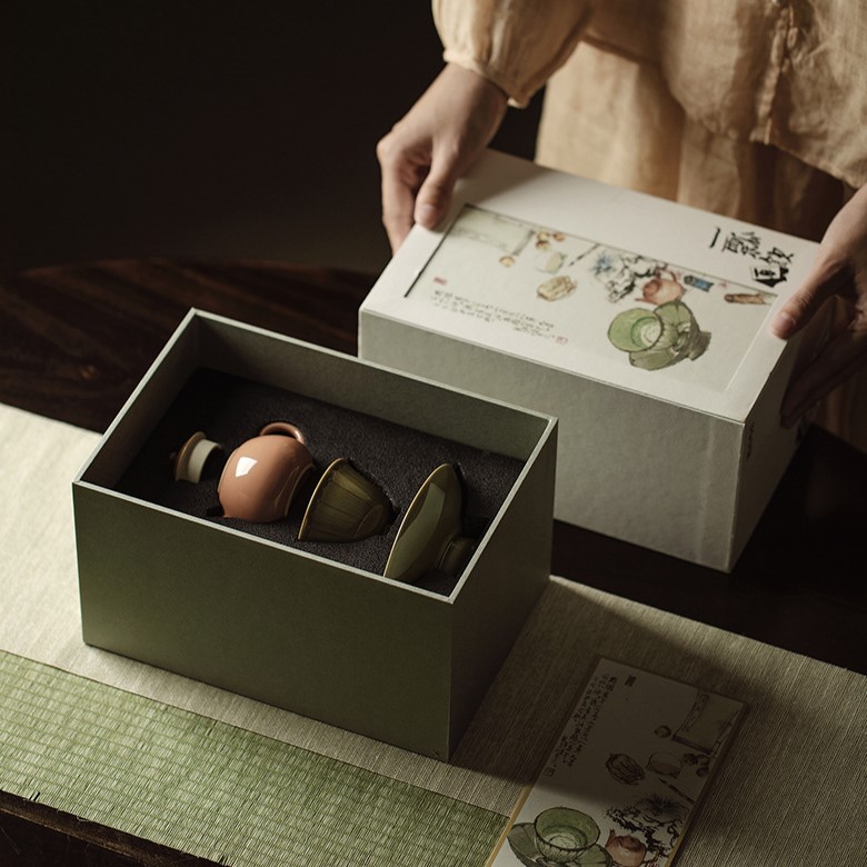 elegant-ceramic-grapefruit-red-glaze-125ml-teapot-8