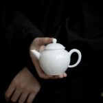 Elegant Ceramic Jade White Porcelain 160ml Teapot