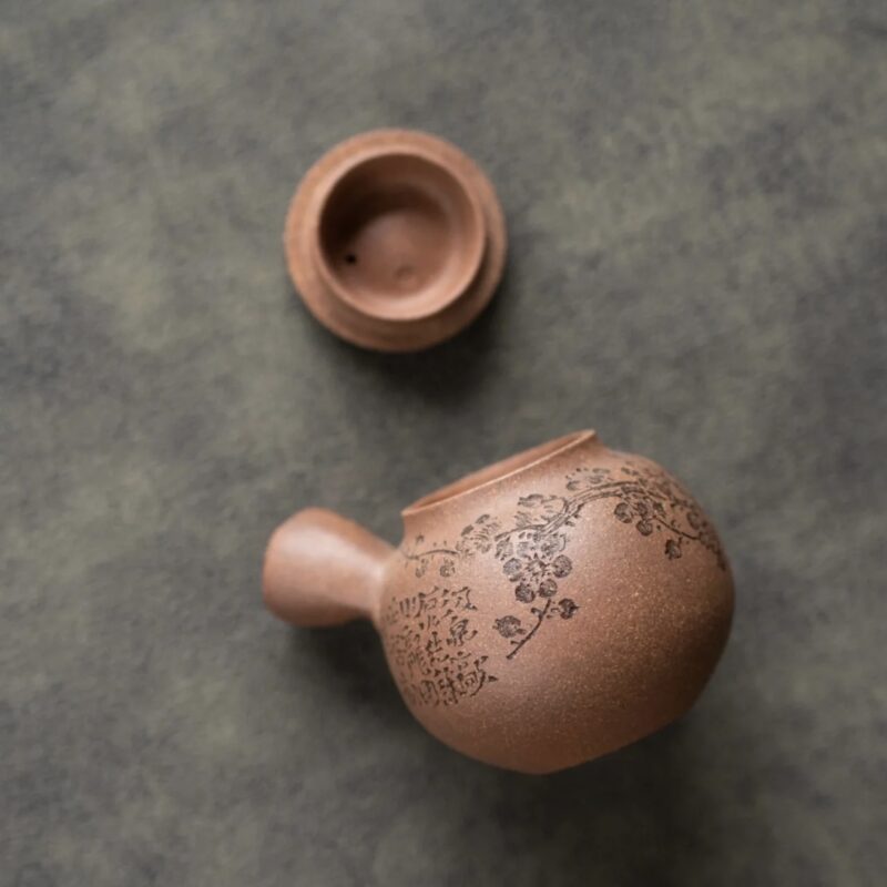 half-handmade-aged-duanni-bao-xiang-kyusu-120ml-yixing-teapot-11