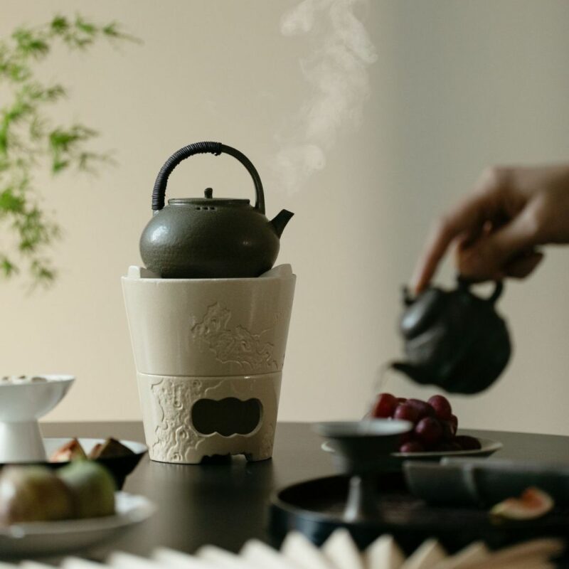 relief-sculpture-ceramic-lake-stone-winter-plums-tea-stove-2