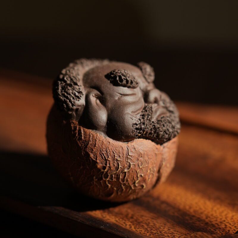 Handmade Zisha Yixing Clay Chonky Bodhidharma Tea Pet