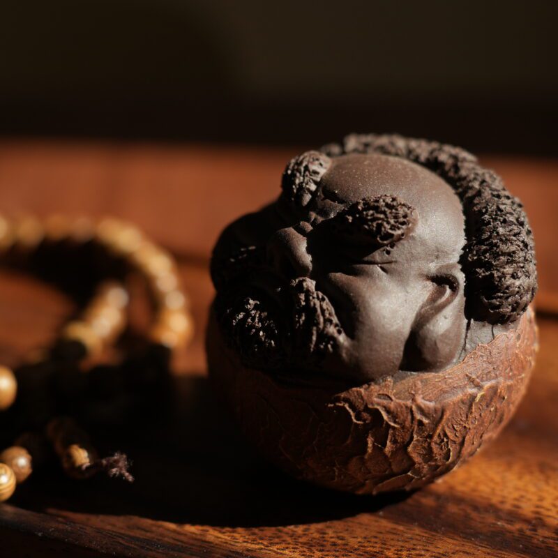 Handmade Zisha Yixing Clay Chonky Bodhidharma Tea Pet