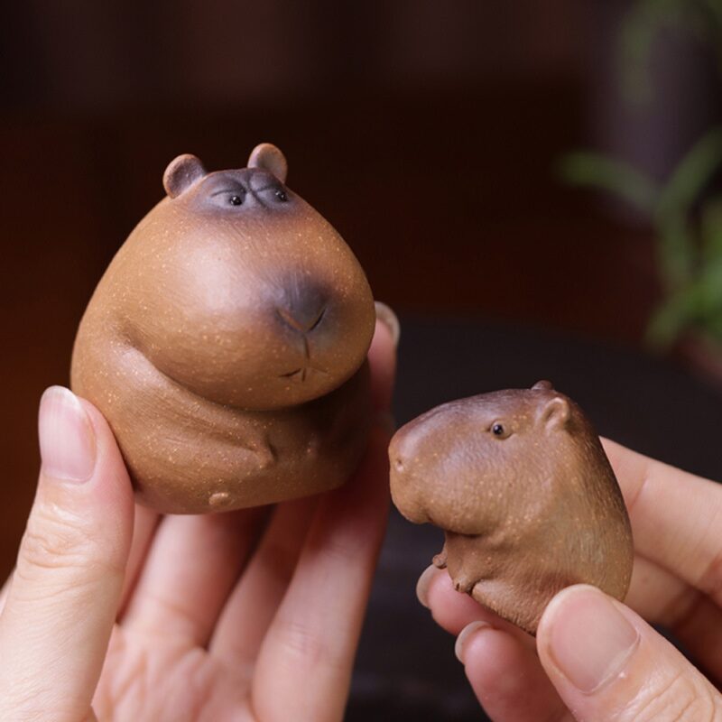 Creative Zisha Yixing Clay Rat and Guinea Pig Tea Pet