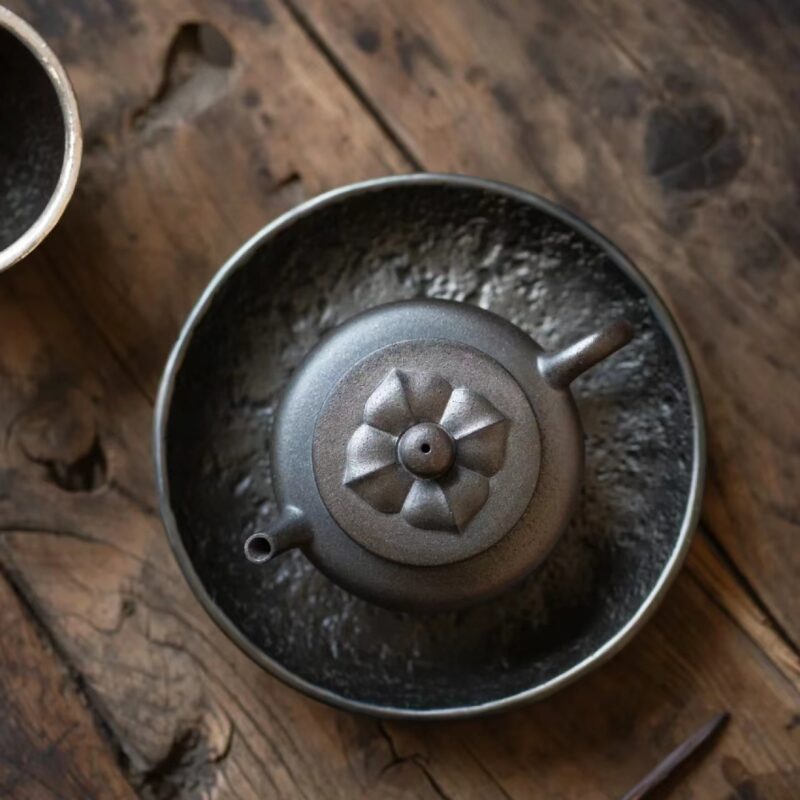 Wood Fired Zini Diamond Flower 150ml Yixing Teapot