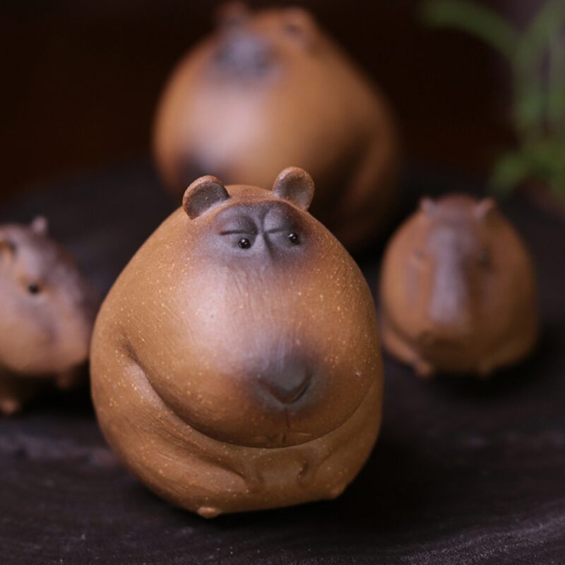 Creative Zisha Yixing Clay Rat and Guinea Pig Tea Pet