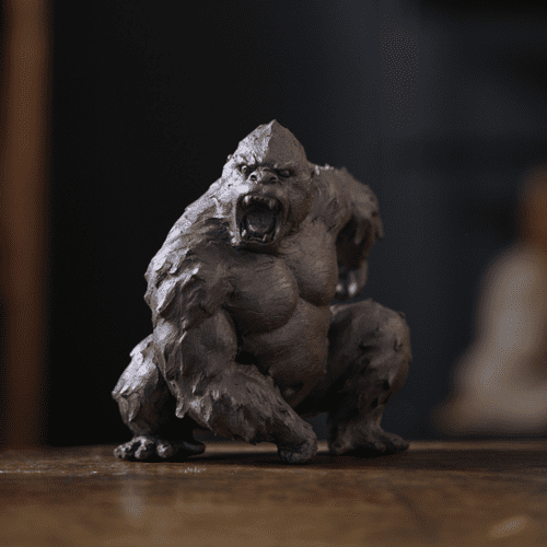 33 Handmade Zisha Yixing Clay Angry Gorilla Ornament Decoration Teapet