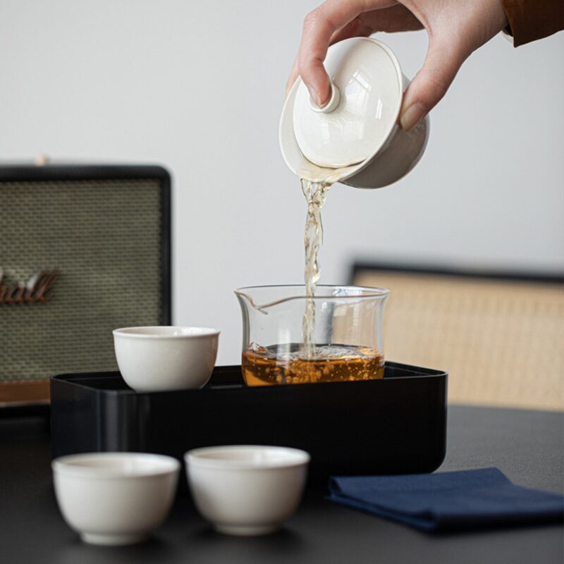 xr:d:DAF_YADVSvY:6,j:9077426576716577555,t:24031308 Portable Ceramic Tea Gentleman Tea Set