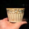 Handmade Ceramic Carved Chrysanthemum 200ml Tea Cup