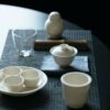 Elegant White Porcelain 12 Piece Chinese Tea Set