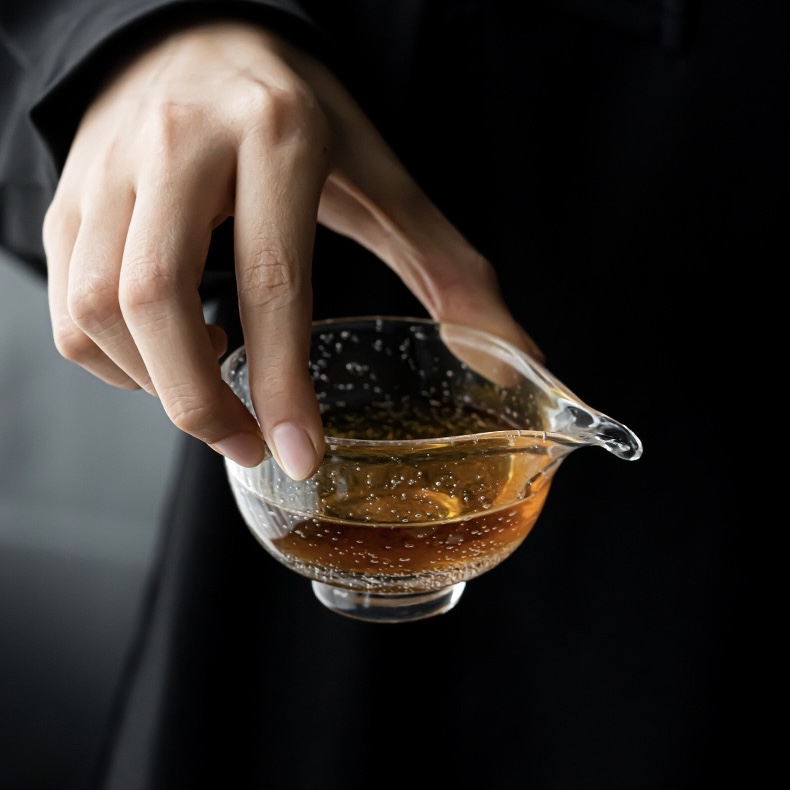 619-7 Anti Scald Thickened Glass Bubble 110ml Fair Cup Gong Dao Bei
