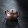 Aged Zini Flat Lid Lian Zi 170ml Yixing Teapot