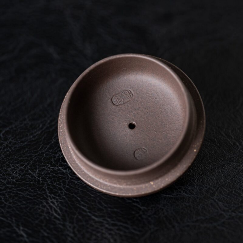 Aged Zini Flat Lid Lian Zi 170ml Yixing Teapot