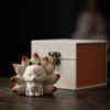 Handmade Zisha Yixing Clay Baby Nine tail Fox Tea Pet