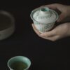 Emerald Green Ceramic Vine 125ml Gaiwan