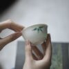 Emerald Green Ceramic Bamboo 60ml Host Tea Cup