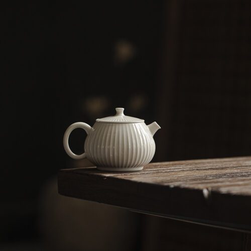 650-1 Grey Glaze Ceramic Pi Qiu 150ml Teapot