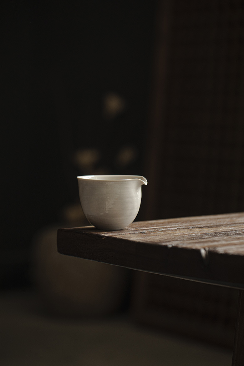 652-1 Grey Glaze Ceramic Vintage Fair Cup Gong Dao Bei