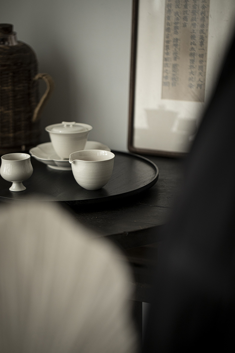 652-5 Grey Glaze Ceramic Vintage Fair Cup Gong Dao Bei