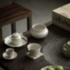 654-6 Grey Glaze Ceramic 550ml Tea Basin
