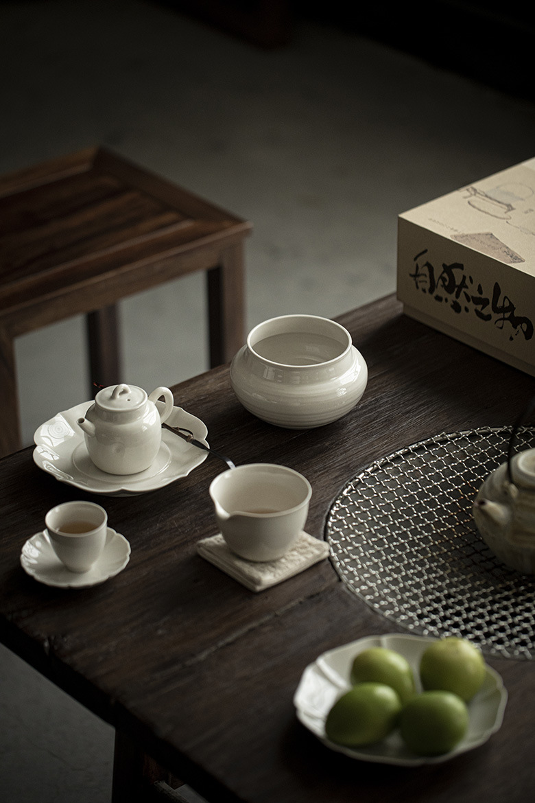 654-6 Grey Glaze Ceramic 550ml Tea Basin