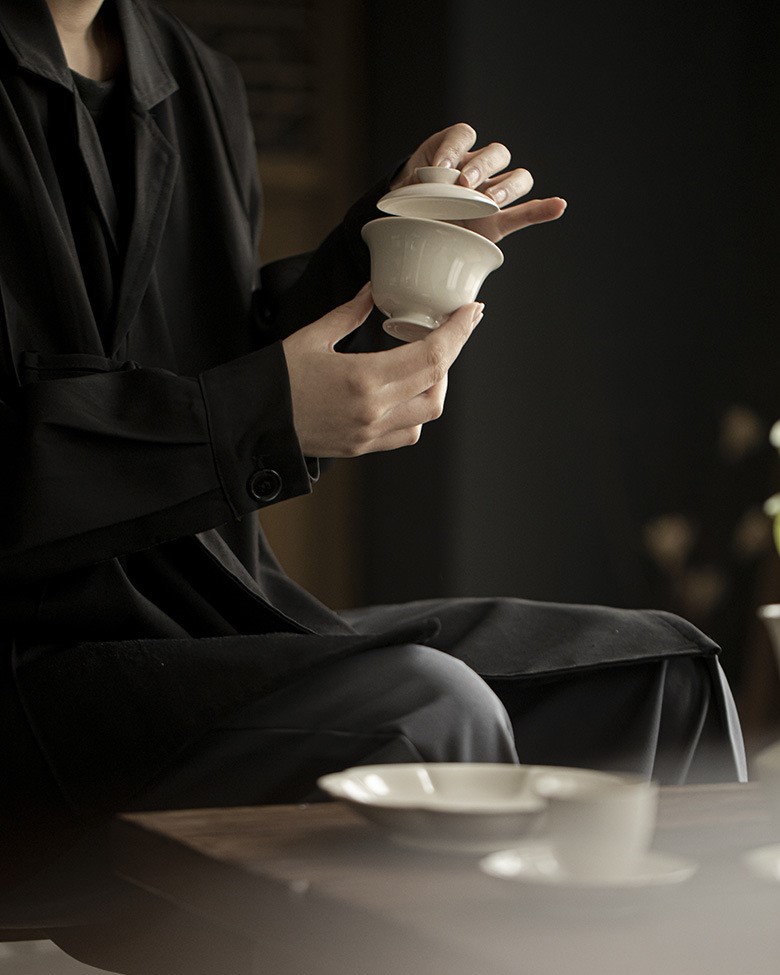 655-2 Grey Glaze Ceramic 110ml Gaiwan