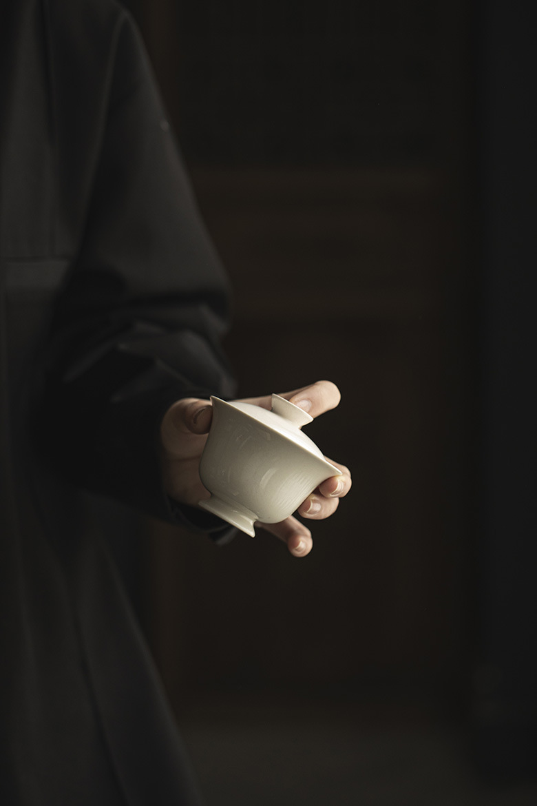 655-5 Grey Glaze Ceramic 110ml Gaiwan