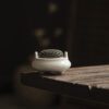 656-1 Grey Glaze Ceramic Vintage Incense Burner