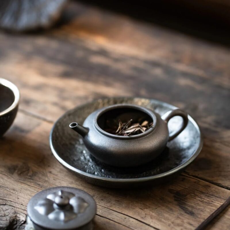 Wood Fired Zini Diamond Flower 150ml Yixing Teapot